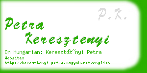 petra keresztenyi business card